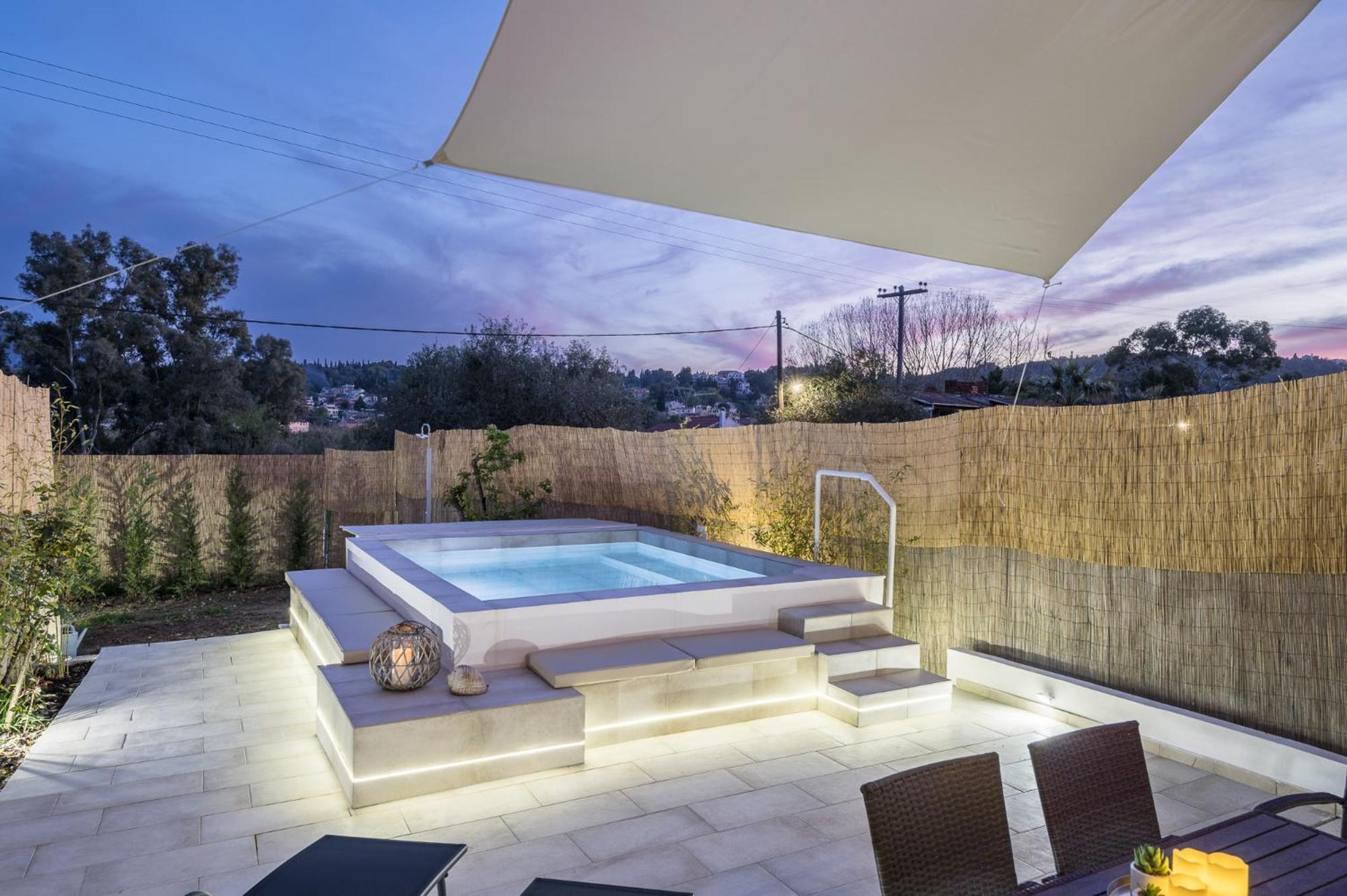 Villa Nina With Private Plunge Pool, 5Km To Corfu Town מראה חיצוני תמונה